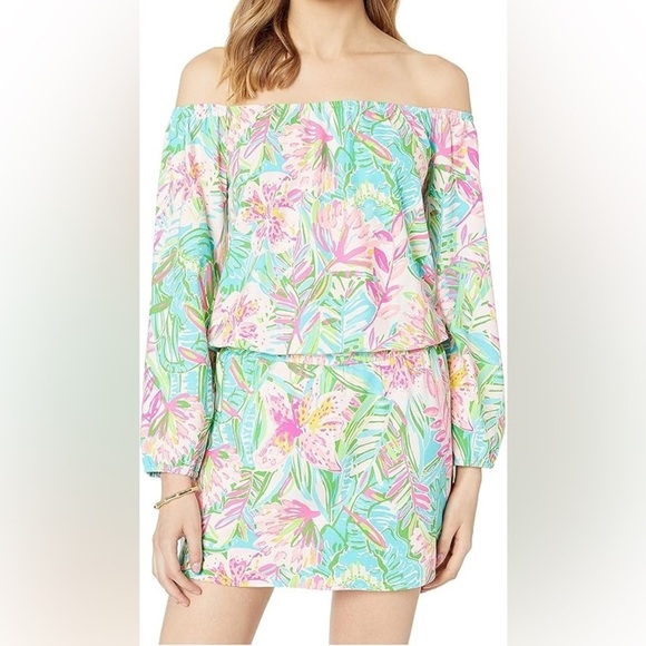 Lilly Pulitzer Pants - Lilly Pulitzer LANA SKORT ROMPER Lily of the Jungle Size Small